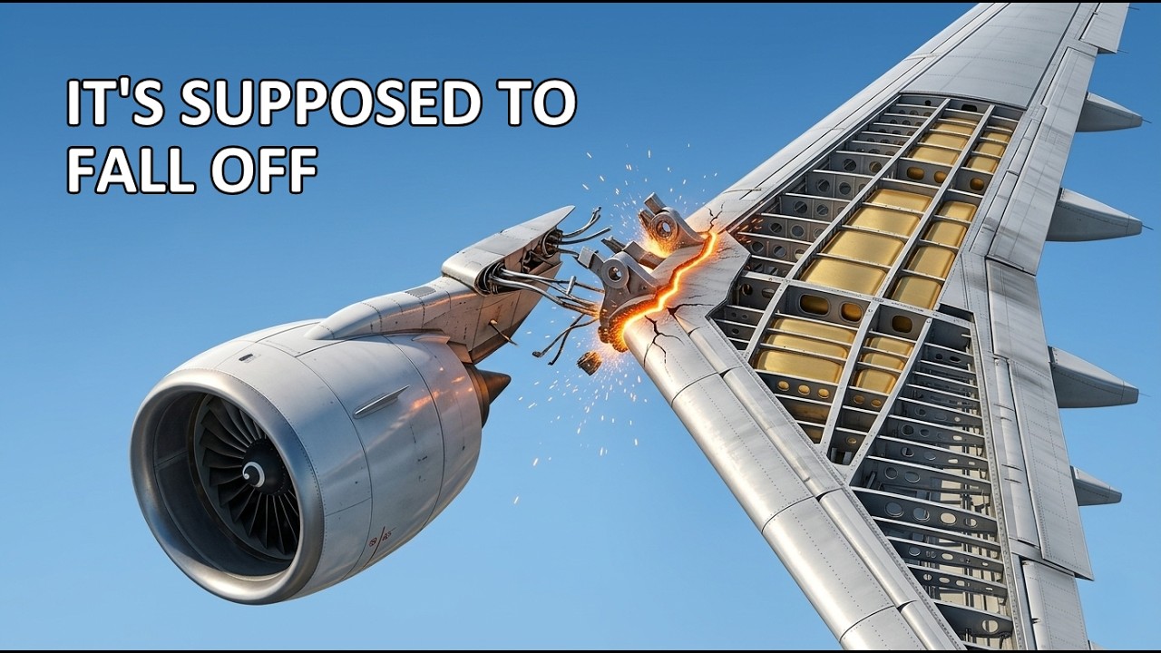 Why Aircraft Engines Are Designed to Fall Off in a Crash - YouTube