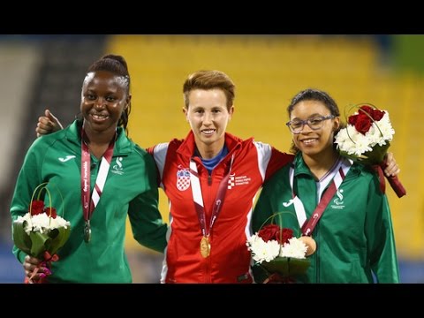 Women's triple jump T20 | Victory Ceremony |  2015 IPC Athletics World Championships Doha