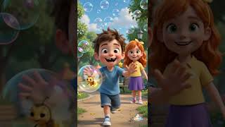 Where is Lumi flying? 🎈 Magic Soap Bubbles Challenge! | Kids Songs & Cartoons | Lumi Land #shorts