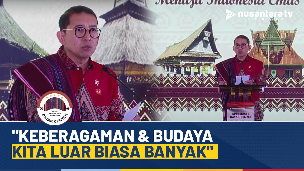 Hadiri Apresiasi I Batak Center, Fadli Zon: Keberagaman & Budaya Kita Luar Biasa Banyak | NTV