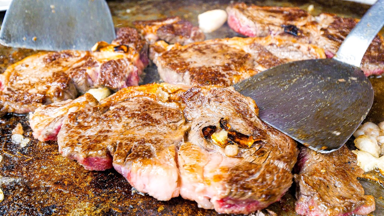 客全員が爆笑する３３年ワンオペ鉄人店主の１５時間ぶっ通し爆量ステーキが最高だった。。