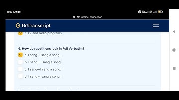 How do repetitions look in Full Verbatim? GoTranscript