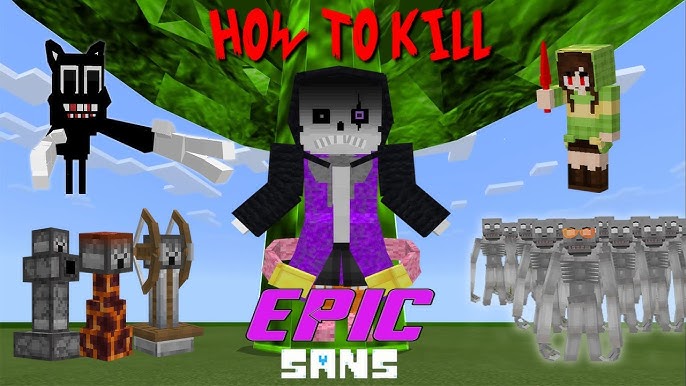Epic Sans ( remake ) Minecraft Skin