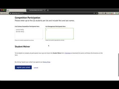 PSI Scoring Portal Tutorial  - Registering a School