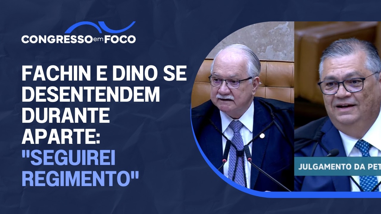 Fachin e Dino se desentendem durante aparte: "seguirei regimento" Fachin e Dino se desentendem durante aparte: "seguirei regimento"