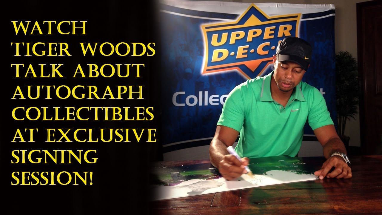 Tiger Woods Exclusive Autograph Signing Session Interview