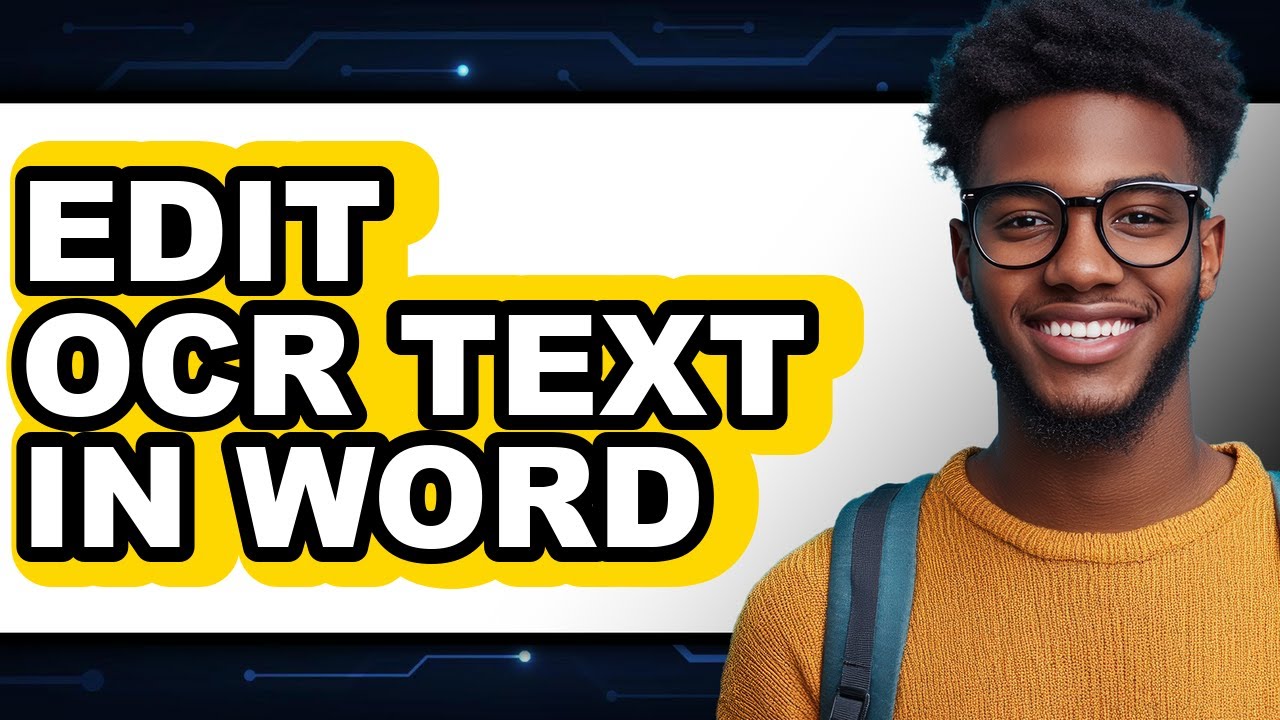 How to Edit Ocr Text in Word (updated) - YouTube