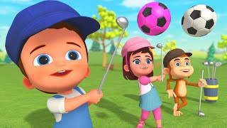 Learn Colors for Children Little Babies Fun Play Soccer Balls Golf Game | Kids Learning Educational by Super Crazy Kids 71,522 views 5 months ago 16 minutes