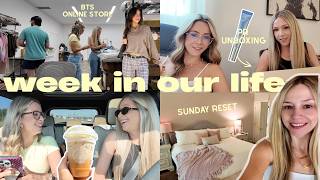 WEEK IN OUR LIFE Sunday Reset, PR Unboxing, Dinner Downtown, Stressful Work Days at our Boutique!