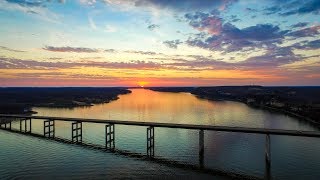 4k Lake Of The Ozarks Drone Sunset March 2018