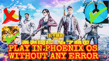 INSTALL ANY GAME IN PHOENIX OS WITHOUT PLAYSTORE | GAME FOR PEACE( Chinese PUBG ) IN PHOENIX OS!!