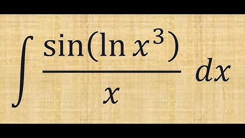 🎯How to Solve the Integral of sin(ln(x³))/x Using Substitution