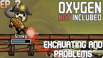 Oxygen Not Included Spaced Out! Ep 7 -  Excavating, Problems, and Second Asteroid!