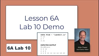 Welcome to Java - 6A Lab 10 Demo - Even numbers only using while loop and mod 2 equal zero test