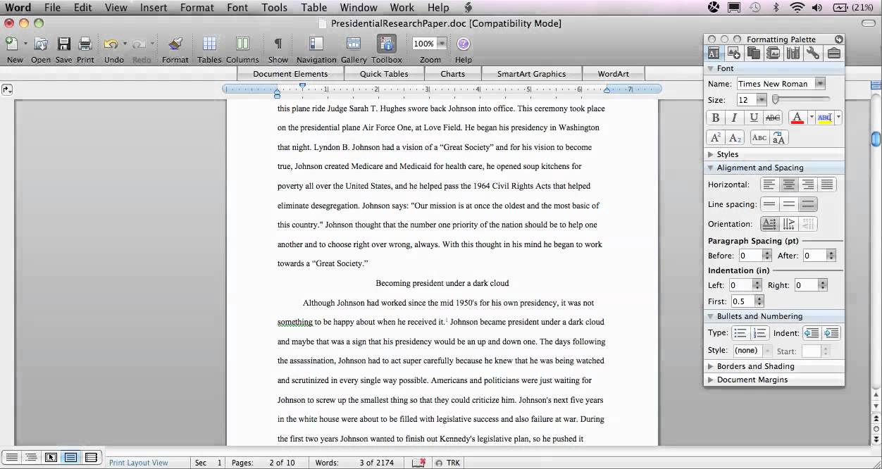 Formatting an essay in chicago style