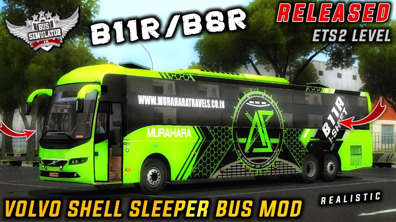 Download VOLVO SHELL B11R & B8R MULTIAXLE SLEEPER BUS MOD