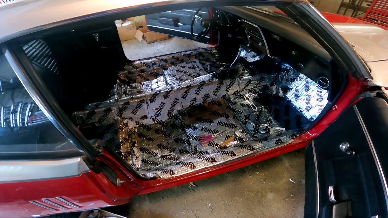 installing Kilmat sound deadener in my 1968 firebird