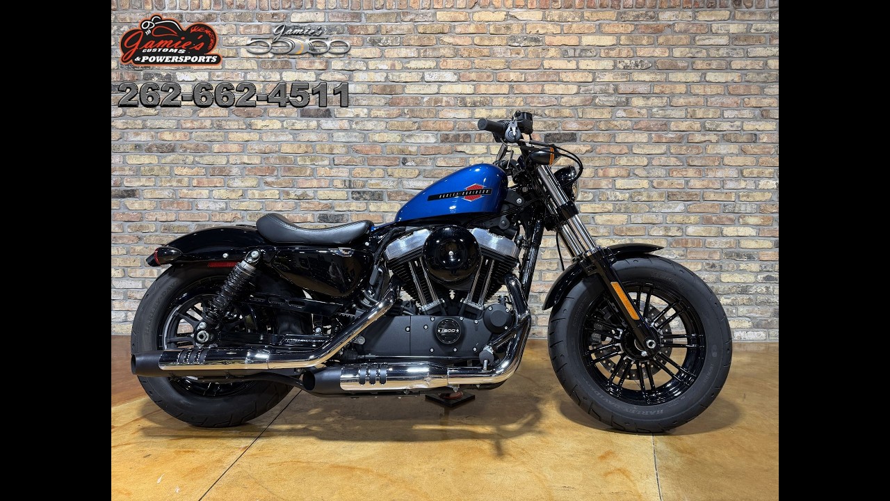 ハーレーXL1200R 2022 Harley-Davidson XL1200X Forty-Eight Reef Blue - YouTube