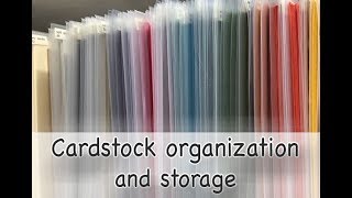 Craft Room: Cardstock Organization and Storage
