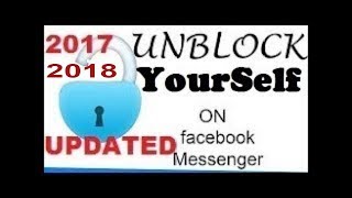 how to unblock your self on facebook messenger easy working 100% 2017\2018 screenshot 4