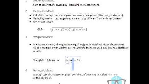Bright Analyst, CFA Level 1 Mean average