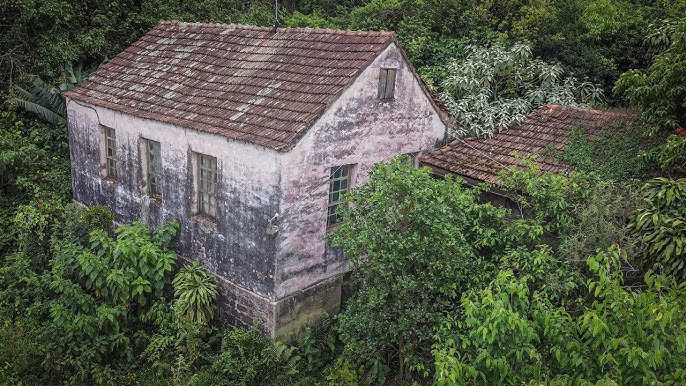 Uma Bruxa Feia E Assustadora Está Na Cova De Uma Bruxa Abandonada