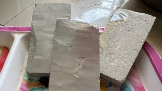 Rectangle shale stone cleaning video, soft cleaning asmr satisfying video  screenshot 1