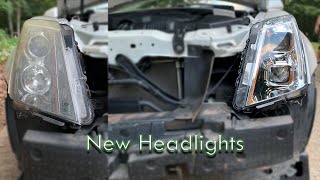 How To Install New Headlight Housings On A 2008-2013 Cadillac CTS by Boss Adams Garage 7,085 views 2 years ago 9 minutes, 5 seconds