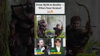 God of War Kratos Atreus Reality vs Reel Ryan Hurst Callum Vinson 2026 #Trending2026 #GameShorts