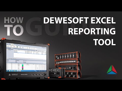 How to use DewesoftX Excel reporting tool.