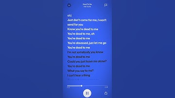 Thumbnail of dead to me -sped up #recommended #spedup