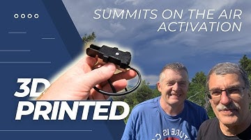 3D Printed Morse Code Paddle Cover - Summits on the Air