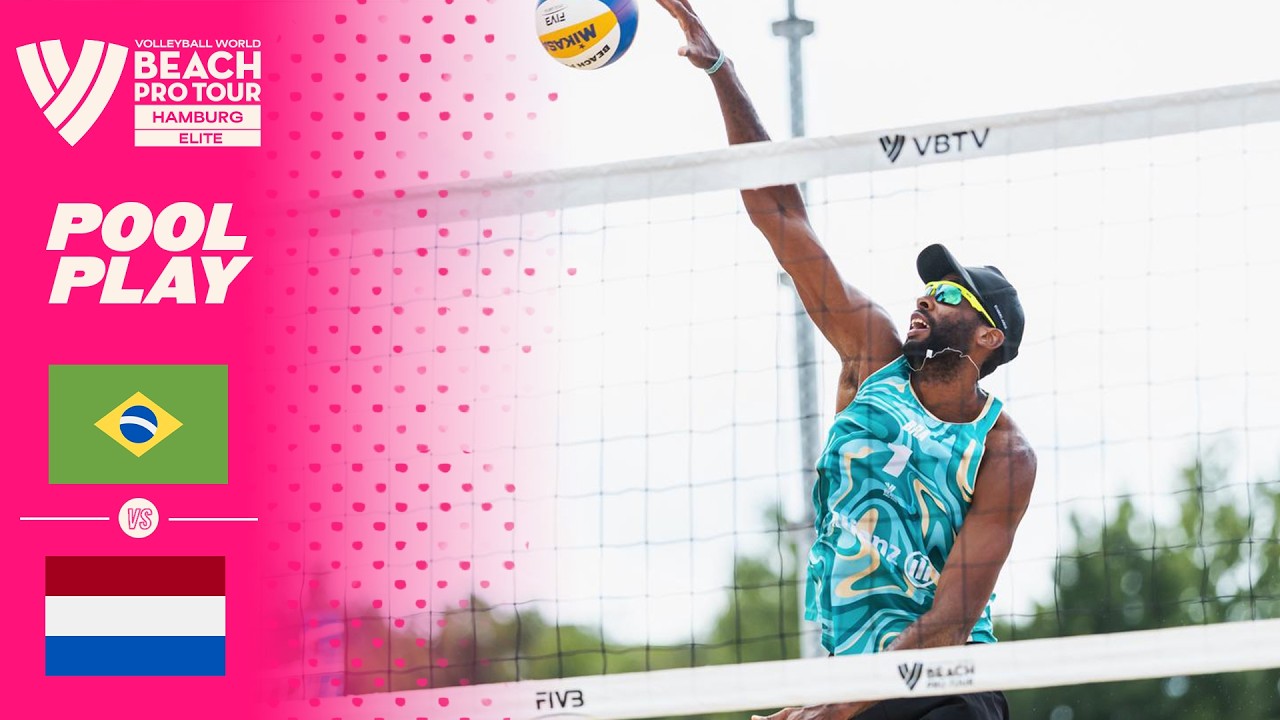 Evandro/Arthur Lanci vs. van de Velde/de Groot - Pool Play Highlights | Hamburg 2026 #BeachProTour