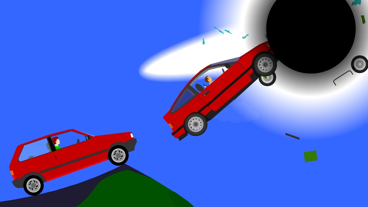 Car VS Black Hole - Extreme Car Destruction