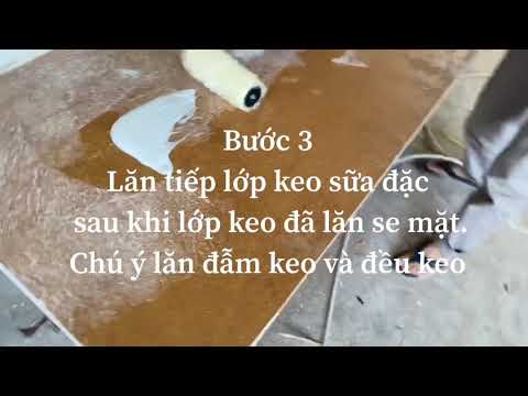 Hướng dẫn dán Veneer kỹ thuật Ebony lên ván gỗ công nghiệp MDF