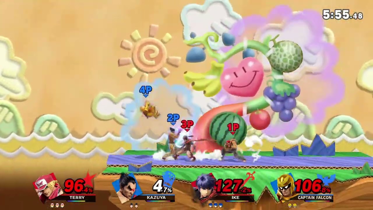 スマブラSP　オンライン対戦　テリーアイクvsカズヤキャプテンファルコン