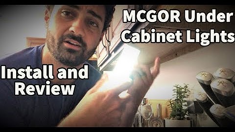 MCGOR Under Cabinet Lights - Unboxing and Review