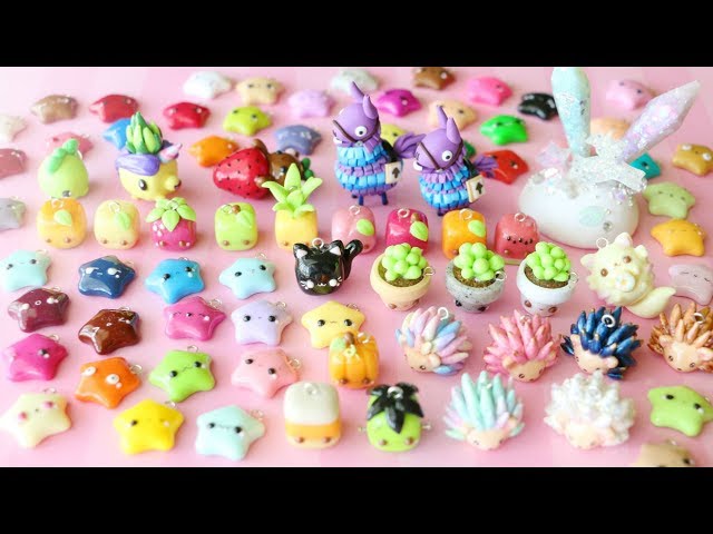 Baking polymer clay charms!!! :) 