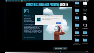 How To Fix a Full Scratch Disk | Adobe Photoshop cc 2023/2024 Mac