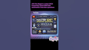 2024-Nagarro-Interview Questions asked for QA JAVA|SDET/QA Automation #qaautomation #tester