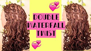 Double Waterfall Twist | Summer Hair Hacks | Loc Style | Tips and Tricks | Party and Back to School