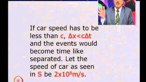 Mod-01 Lec-11 Problems involving Casuality and Need to Redefine Momentum