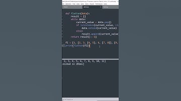 Python: Flatten a Nested List #python  #programminglanguage #coding