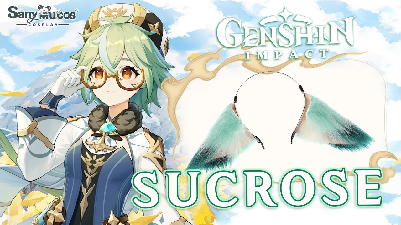 【SanyMuCos】Genshin Impact Sucrose Ears Cosplay Props Detail Show