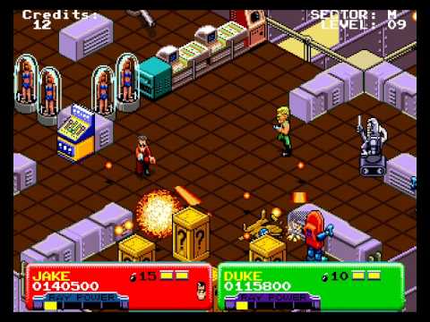 Escape from the Planet of the Robot Monsters 2 player arcade game