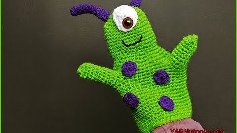How to Crochet Tutorial: DIY Alien Hand Puppet by YARNutopia