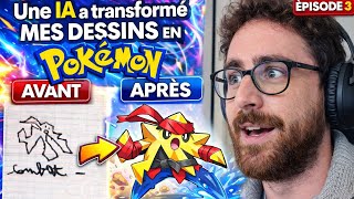 Une IA recrée mes vieux dessins en POKÉMONS ! #3