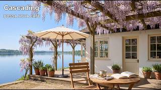 Bossa Nova Cafe | 3 Hours of Wisteria Arbor Lakeside Cafe BGM 💜 Soft Female Vocal for Weekend Escape screenshot 4