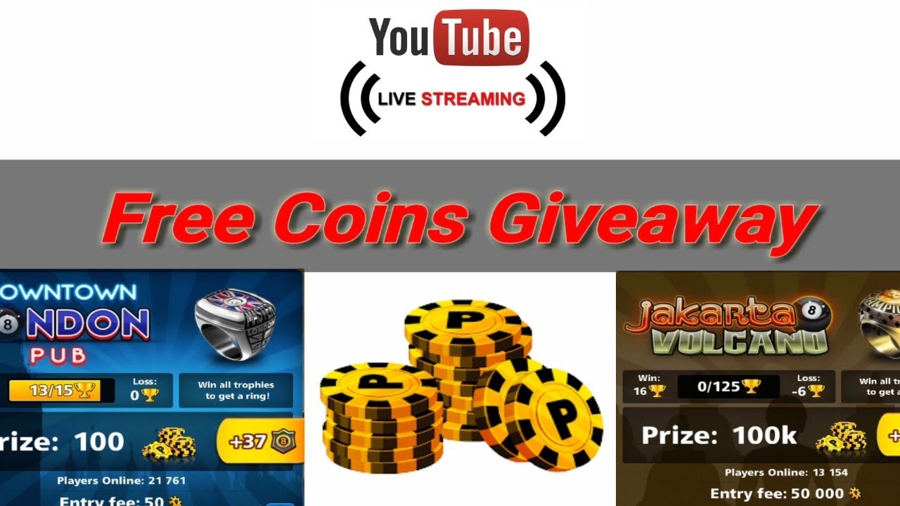 Free Coins Giveaway || London to Jakarta || 8 Ball Pool !