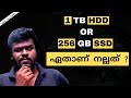 SSD or HDD | 1 TB HDD or 256GB SSD is better? | simple difference between SSD and HDD in Malayalam